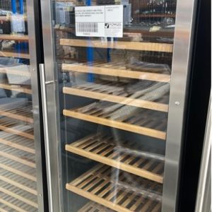 EX DISPLAY EURO E430WSCS1 WINE FRIDGE 450 LITRE WITH WOODEN RACKS DUAL ZONE WITH 3 MONTH WARRANTY