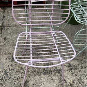 EX HIRE PURPLE METAL CHAIR SOLD AS IS