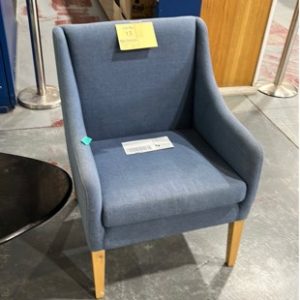 EX DISPLAY BLUE CHAIR SOLD AS IS