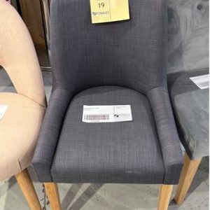 EX DISPLAY GREY CHAIR SOLD AS IS