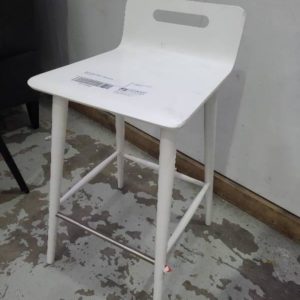 EX DISPLAY WHITE BAR STOOL SOLD AS IS