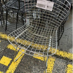 EX DISPLAY CHROME WIRE CHAIR SOLD AS IS