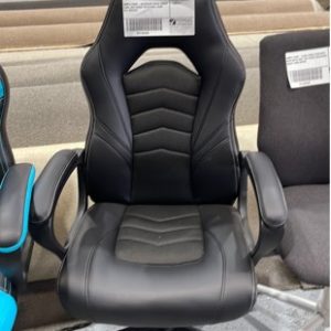 SAMPLE CHAIR - BLUE/BLACK RACER GAMING CHAIR SEAT HEIGHT ADJUSTABLE CHAIR TILT RRP$169