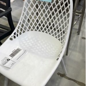 EX DISPLAY WHITE JED CHAIR RRP$129