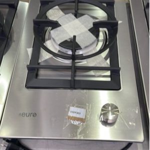 EX DISPLAY EURO EMJG30WSX 30CM DOMINO GAS COOKTOP CAST IRON WITH 3 MONTH WARRANTY