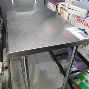 WAREHOUSE CLEAROUT - USED S/STEEL TABLE SOLD AS IS