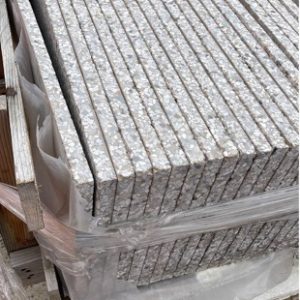 1 X PALLET WITH HALF PALLET STACKED ON TOP OF CONCRETE PAVERS SOLD AS IS