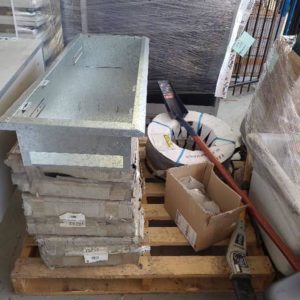 PALLET OF ASSORTED HARDWARE ITEMS SOME USED SOLD AS IS