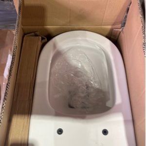 TOILET PAN AND SEAT ONLY SOLD AS IS