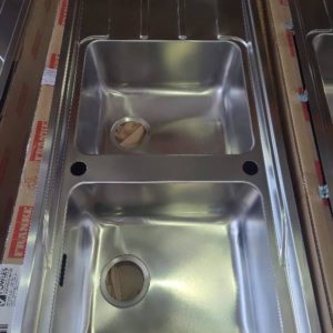 FRANKE ATON ANX221 RHD SINK WITH RIGHT HAND DRAINER AND FRANKE WASTES