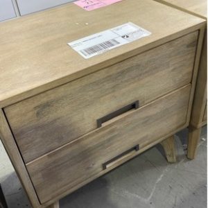 EX DISPLAY TIMBER BEDSIDE TABLE SOLD AS IS