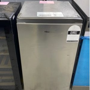 REFURBISHED HISENSE 121 S/STEEL BAR FRIDGE HRBF125S WITH 3 MONTH BACK TO BASE WARRANTY SOLD AS IS