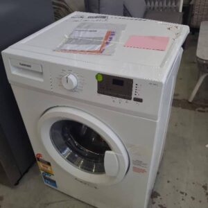 EX DISPLAY EUROMAID WM7PRO 7KG FRONT LOAD WASHING MACHINE WITH 3 MONTH WARRANTY RRP$783 **BADLY DENTED BACK RIGHT CORNER TOP IS BROKEN SOLD FOR SPARE PARTS ONLY**