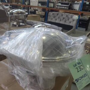 KGJ201G KINGO ROUND CHAFING DISH WITH STEEL LID RRP$499
