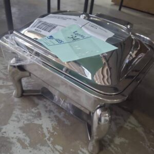KGD106 KINGO SQUARE CHAFING DISH WITH GLASS LID (NO STAND)
