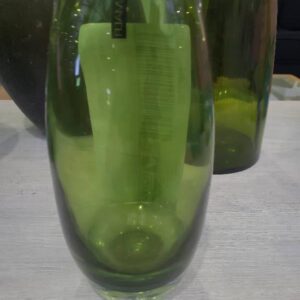 EX HIRE DECORATIVE GLASS VASE SOLD AS IS