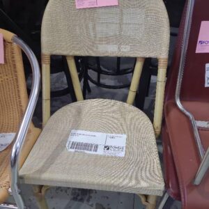 EX HIRE BEIGE CAFE STYLE CHAIRS SOLD AS IS