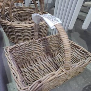 NATURAL CANE BASKET WITH HANDLE