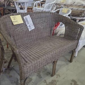 FRENCH GREY CANE COUCH