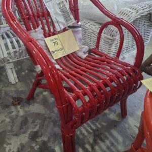 RED CANE KIDS CHAIR