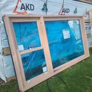 1300X2300 TIMBER DOUBLE HUNG WINDOW