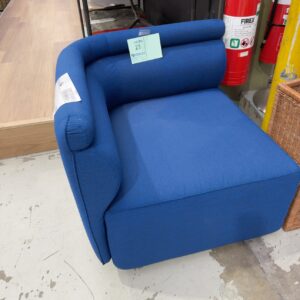 EX HIRE BLUE CORNER CHAIR SOLD AS IS