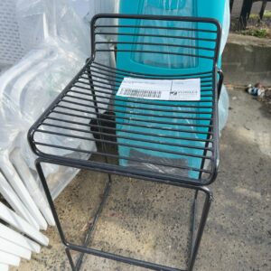EX HIRE BLACK WIRE BAR STOOL SOLD AS IS