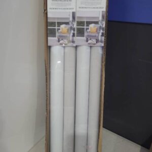 NEW VISIO SILVER DOUBLE ROLLER BLIND 1800MM X 2400MM 100% BLOCKOUT