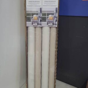 NEW VISIO STONE DOUBLE ROLLER BLIND 2400MM X 2400MM 100% BLOCKOUT