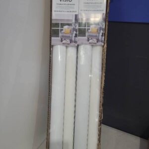 NEW VISIO WHITE DOUBLE ROLLER BLIND 1500MM X 2400MM 100% BLOCKOUT