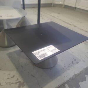 DING COFFEE TABLE WITH CONCRETE BASE AND BLACK POWDERCOATED ALUMINIUM TOP AND SUPPORT CCFT-239051