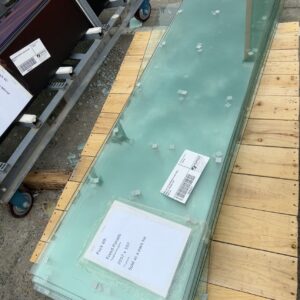 PACK LOT OF TOUGHENED GLASS FIXED PANELS STACKED FLAT PACK 69