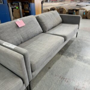 EX HIRE GREY 2.5 SEATER COUCH SOLD AS IS