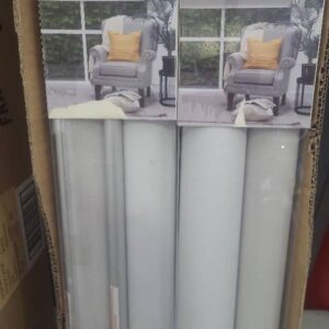 NEW VISIO SILVER DOUBLE ROLLER BLIND 600MM X 2400MM 100% BLOCKOUT