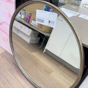 EX HIRE ROUND GOLD MIRROR SOLD AS IS