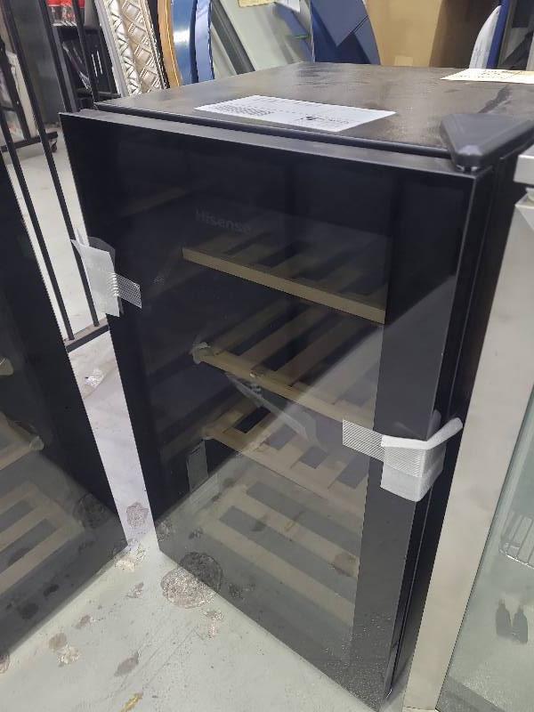 REFURBISHED HISENSE HRWC30 SINGLE ZONE 30 BOTTLE WINE FRIDGE, 3 MONTH