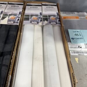 NEW WHITE VISIO DOUBLE ROLLER BLIND 1200MM X 2400MM