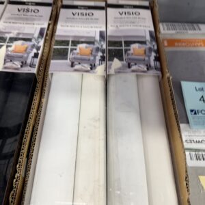 NEW WHITE VISIO DOUBLE ROLLER BLIND 2100MM X 2400MM