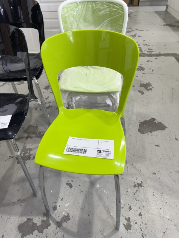 NEW GREEN ACRYLIC DINING CHAIR