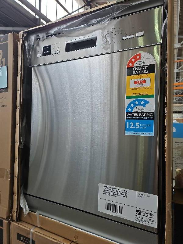 NEW EURO DISHWASHER ED614SX 600MM S/STEEL WITH 14 PLACE SETTINGS 6 WASH