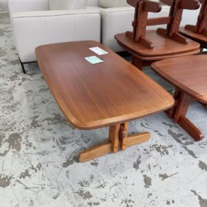 SECONDHAND SOLID JARRAH RECTANGLE COFFEE TABLE, SOLD AS IS **VERY HEAVY**