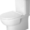 NEW DURAVIT DURASTYLE CLOSE COUPLED BACK TO WALL TOILET SUITE, WASHDOWN MODEL, OUTLET FOR VARIO CONNECTOR SET FOR HORIZONTAL & VERTICAL OUTLET CURRENT RETAIL $649,  SQUARE DESIGN, 2155090000, 3 BOXES ON PICK UP WITH 12 MONTH WARRANTY