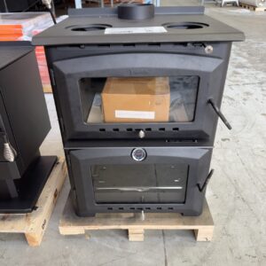 SCANDIA HEAT & COOK SCX501, WOOD FIRED HEATER, WITH LARGE BAKERS OVEN, EXTRA LARGE COOKTOP AREA, HEATS UP TO 200M2, 3 MONTH WARRANTY, SCX501-22-0227 **CARTON DAMAGED STOCK, MARKS OR DENTS, SOLD AS IS**