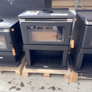 SCANDIA KALORA WOODSTACK KA500BX2, WOOD FIRED HEATER, HEATS UP TO 200M2, 3 SPEED FAN CONTROL, KA500BX2-23-0046 **CARTON DAMAGED STOCK, MARKS OR DENTS, SOLD AS IS**