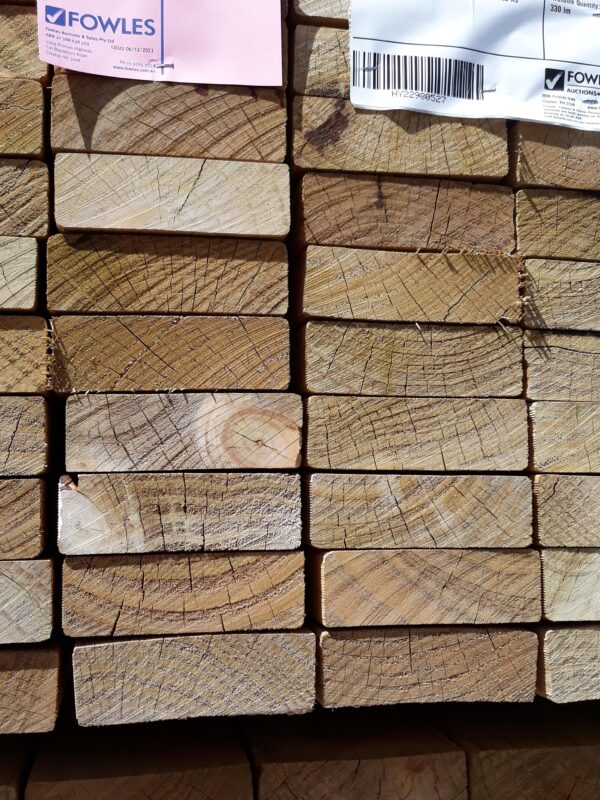 140X45 T3 GREEN F5 TREATED PINE-55/6.0 (PLEASE NOTE THIS IS AGED STOCK & SOLD AS IS)