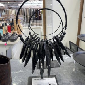 EX HIRE BLACK SHELL SCULPTURE, SOLD AS IS
