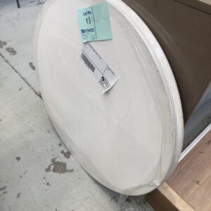 EX HIRE WHITE ROUND TABLE TOP ONLY