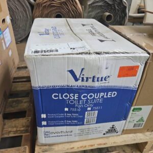 VIRTUE CLOSE COUPLED P TRAP PAN & SEAT ONLY