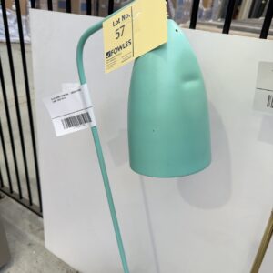 EX STAGING FURNITURE - GREEN FLOOR LAMP, SOLD AS IS