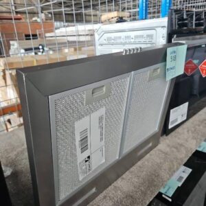 EX DISPLAY EURO EM60CSX 600MM CANOPY RANGEHOOD, 3 MONTH WARRANTY DENTED FRONT/RIGHT SOLD